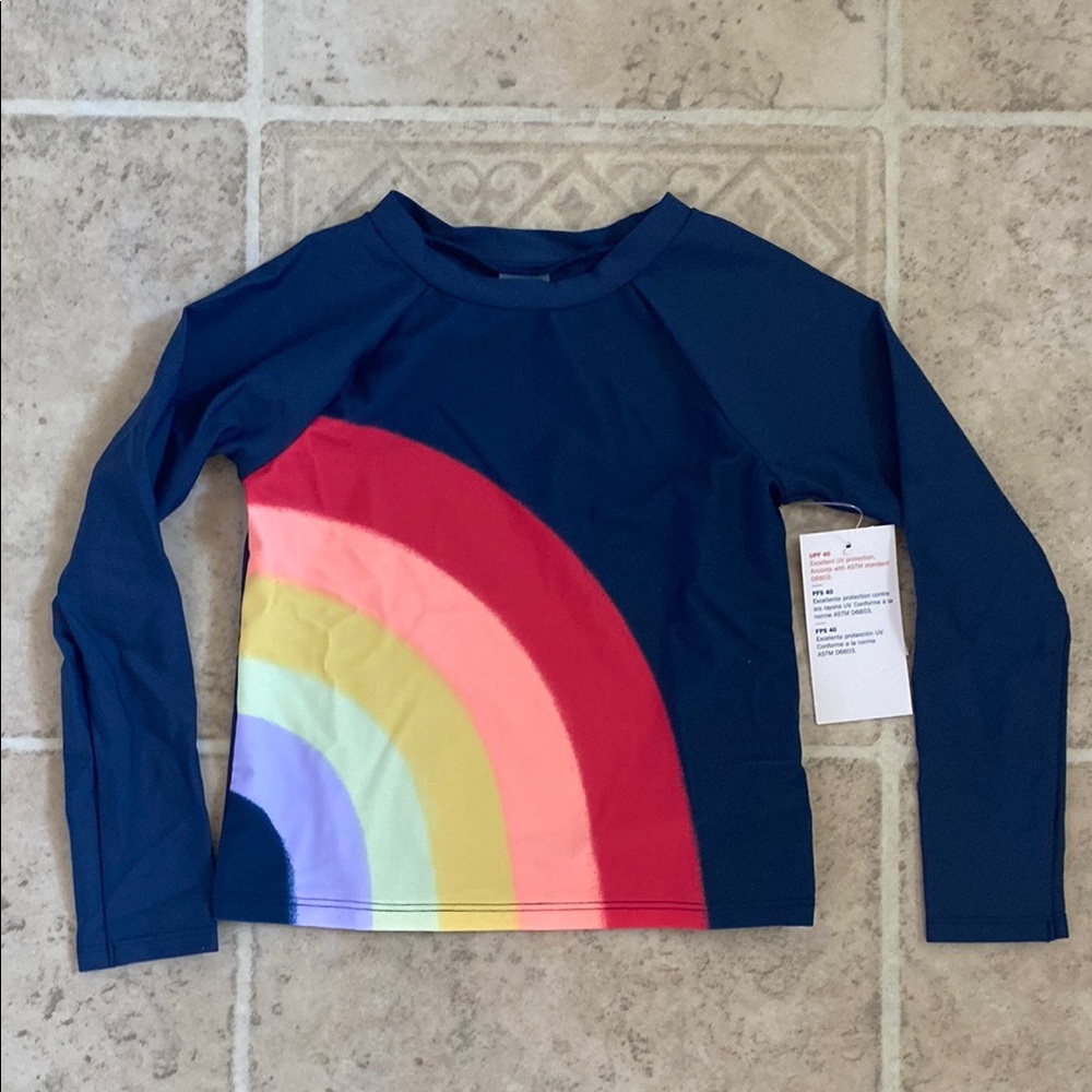 🌻 3/$10 Long Sleeve Rainbow Rashguard